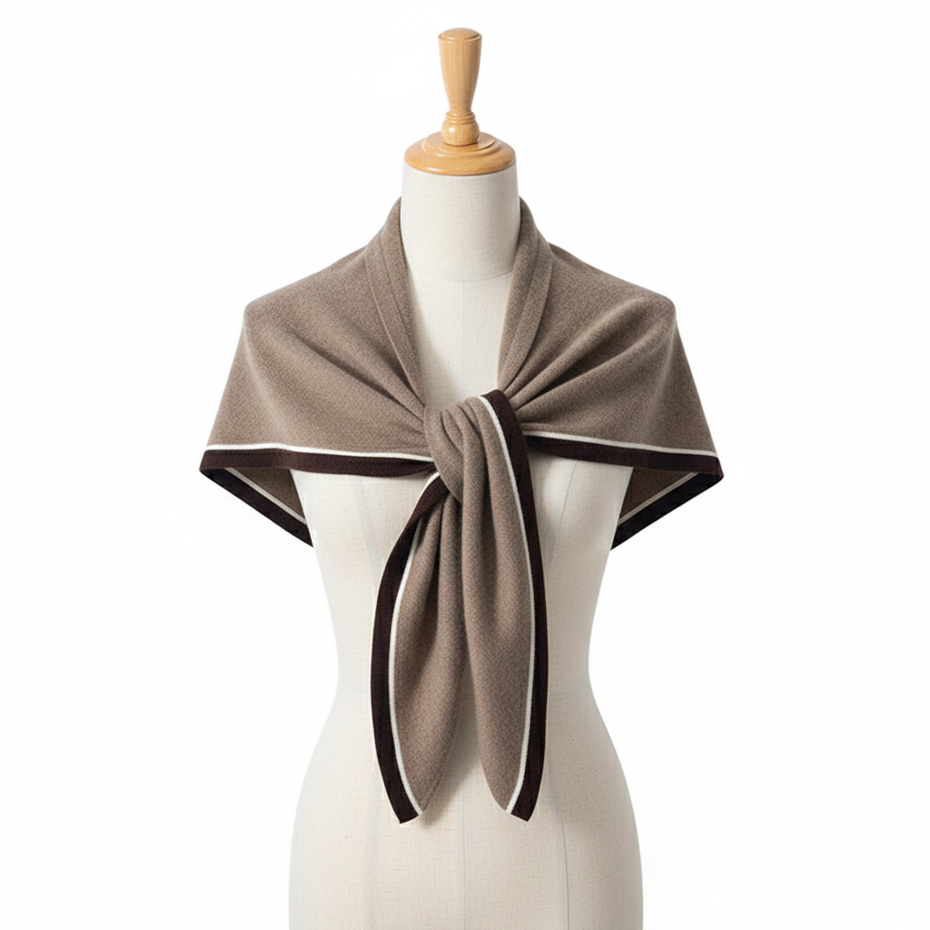 Luxury Knitted Triangular Cashmere Shawl | Premium Binder Wrap - Neomodest