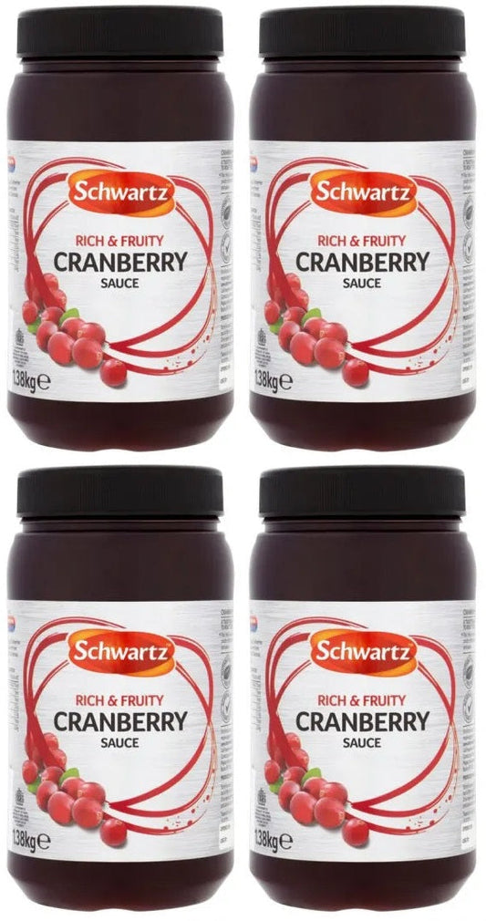 4 x Schwartz Cranberry Sauce 2.6Kg