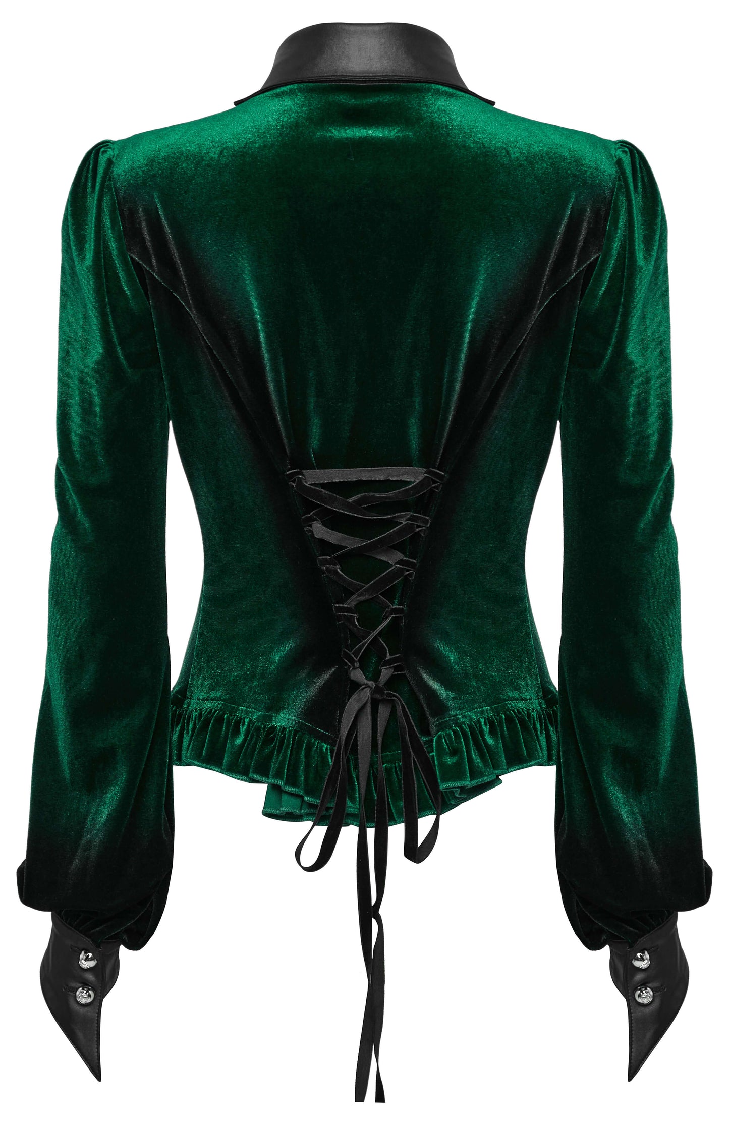 Punk Rave Fawn Gradient Printed Shirt in Green