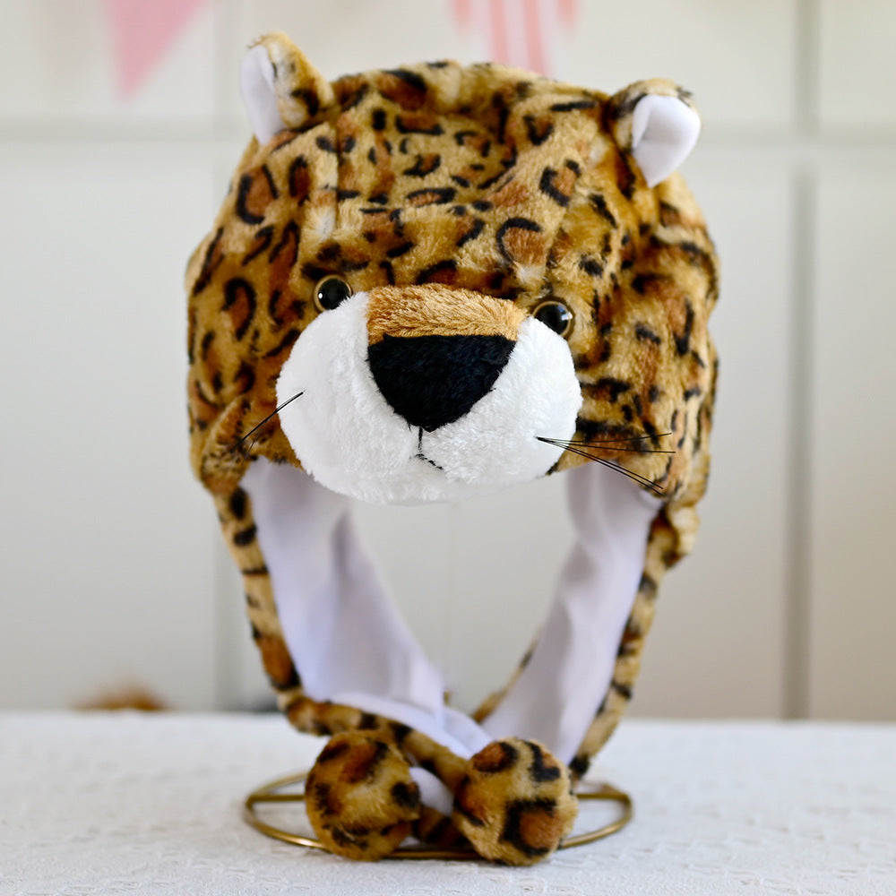 Cartoon Animal Plush Earflap Hat