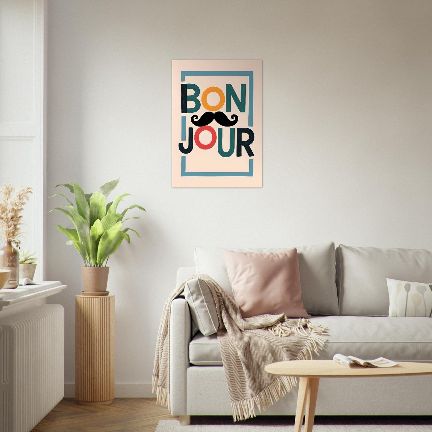 Bonjour Wall Art – French Café Poster