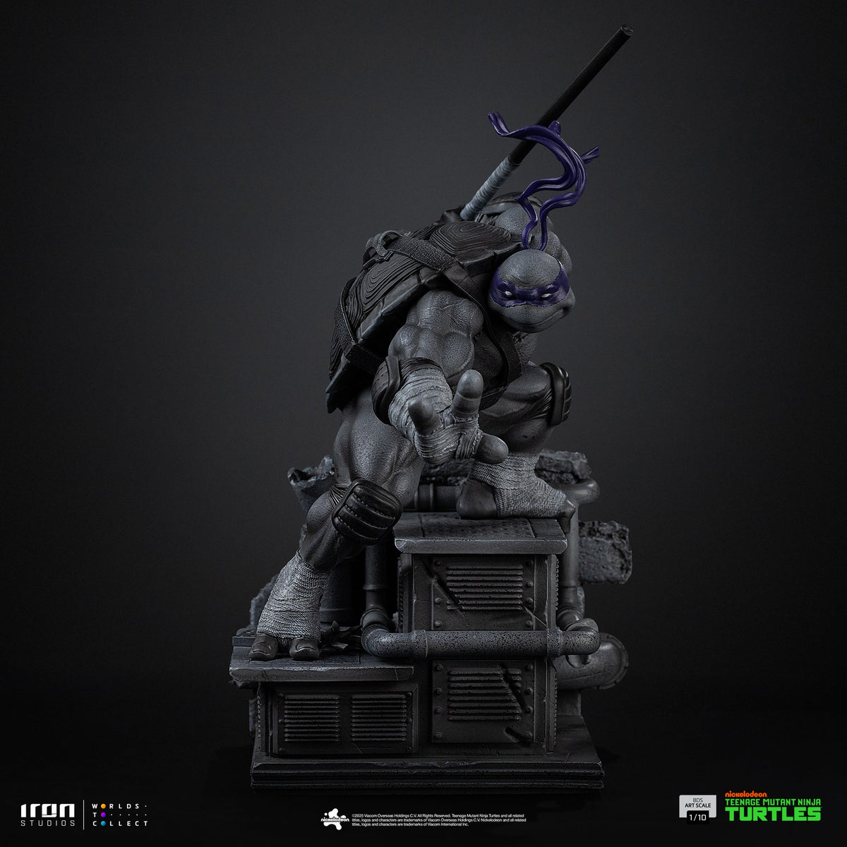 Statue Donatello (Black and White Variant) - Teenage Mutant Ninja Turtles - BDS Art Scale 1/10 - Iron Studios