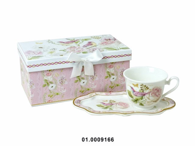 PORCELANA - GIFT BOX WITH COLORFUL TEA SET 23X13X10CM