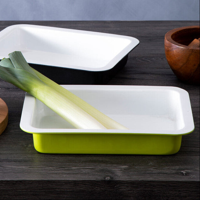 Ecocook Lime Green Rectangle Roasting Dish