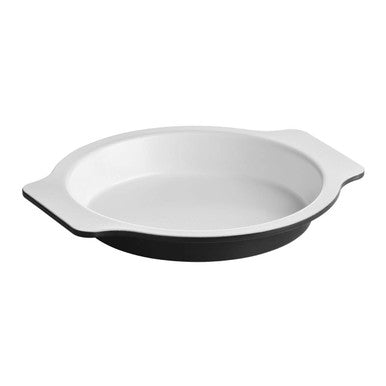 Black Round 27cm Baking Dish with Handles | Ecocook