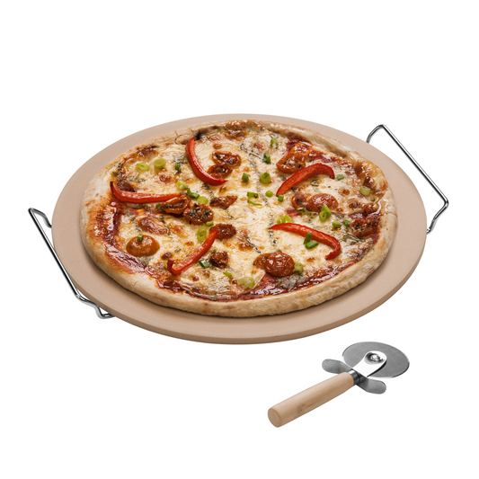 Pizza Stone and Cutter Large Set | Ovenlove