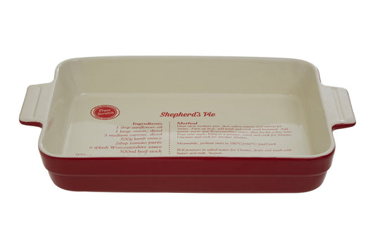 Red Stoneware Rectangular Baking Dish | From Scratch