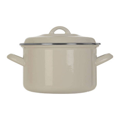 White Enamel 18cm Casserole Dish | Porter