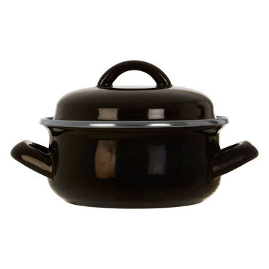 Porter Black Enamel 12cm Casserole Dish