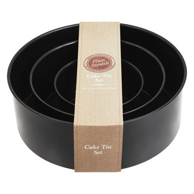 From Scratch Set Of Three Round Cake Tins