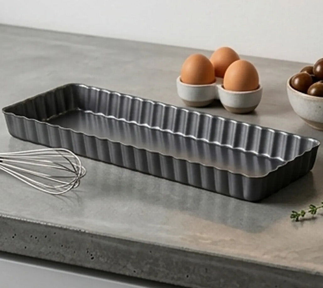 Rectangular Fluted Flan Quiche Tin | From Scratch