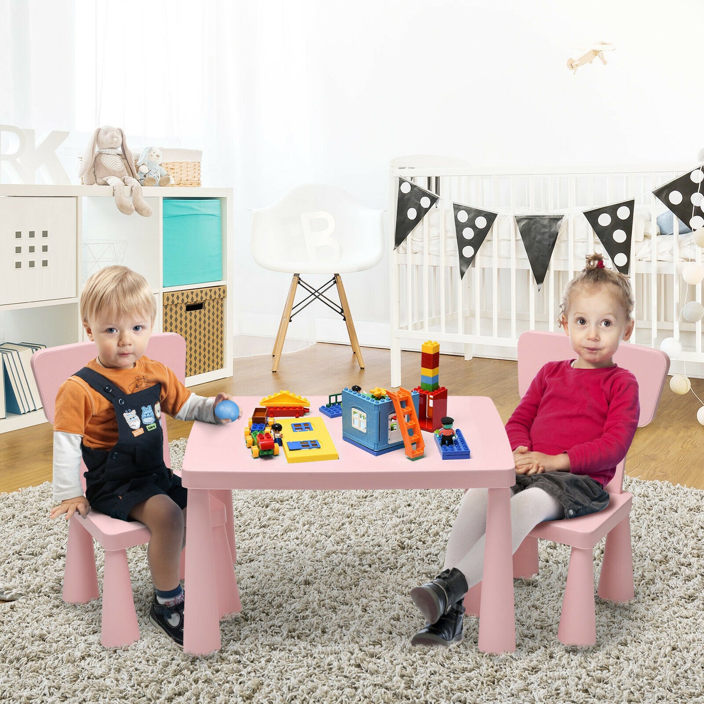 Children's Multi Activity Table and Chair Set-Blue