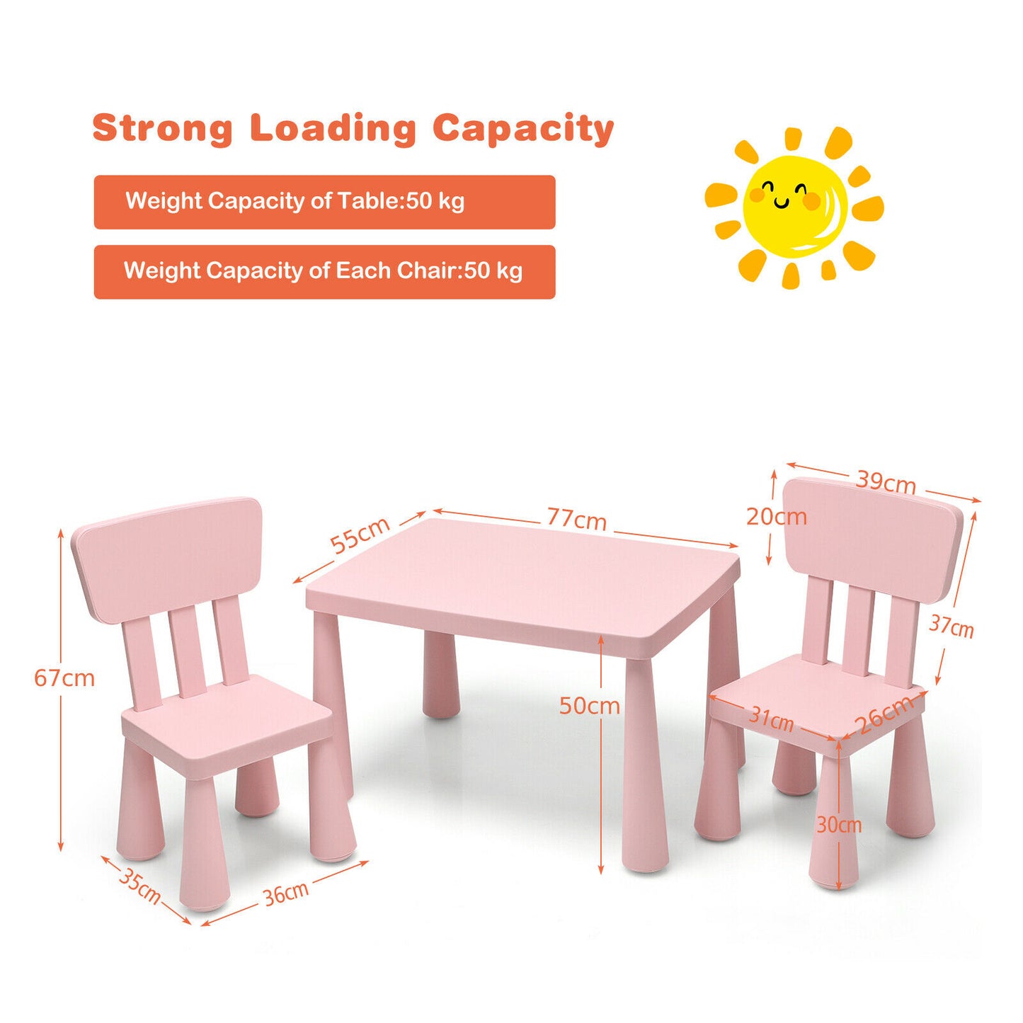 Children's Multi Activity Table and Chair Set-Blue