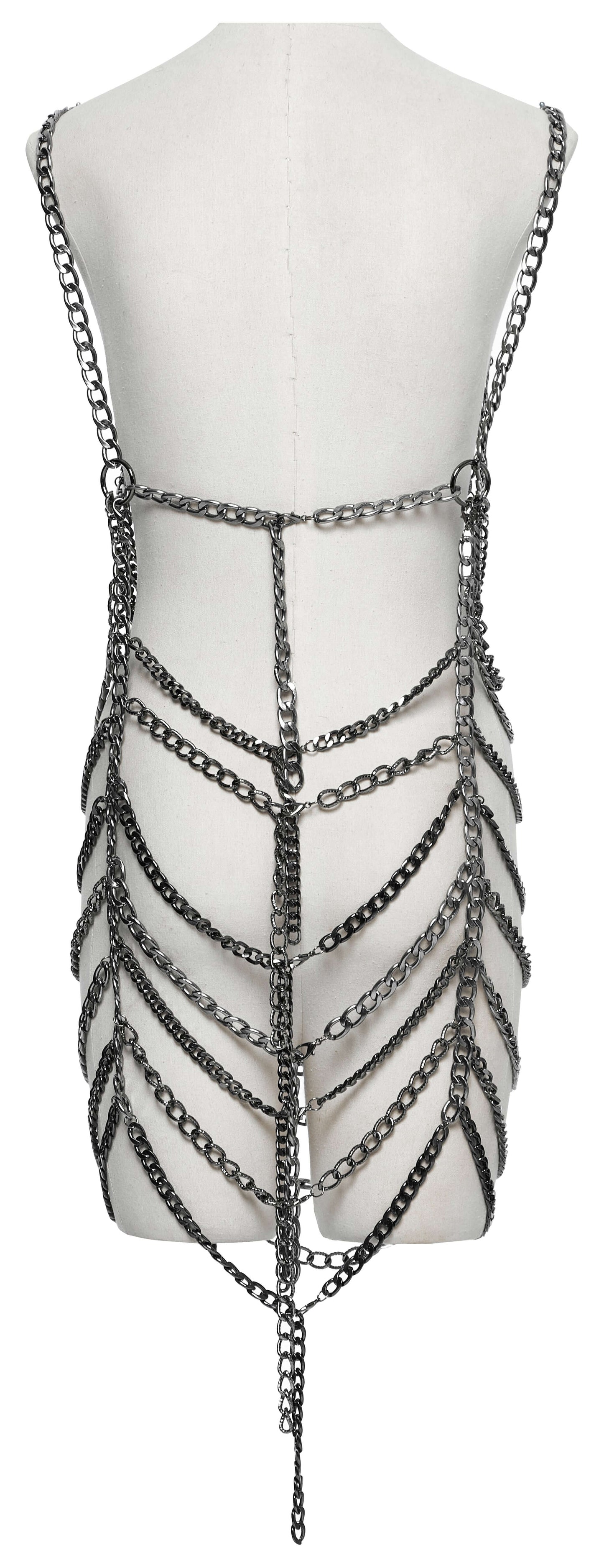 Punk Rave Anslie Metal Chain Dress