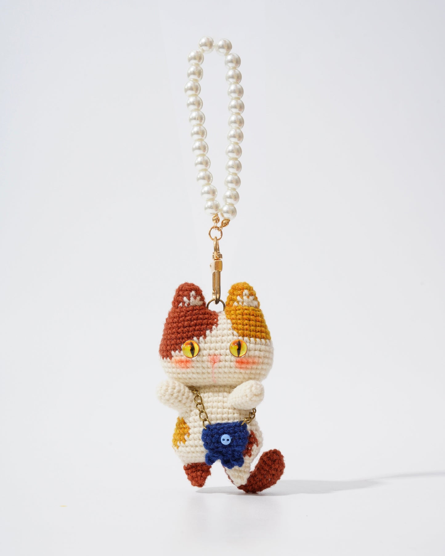 Pancake Cats Bag Charms – Handmade Cat Collection