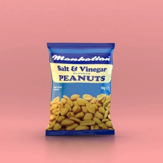 20 x Manhattan Salt & Vinegar Flavour Peanuts 50G