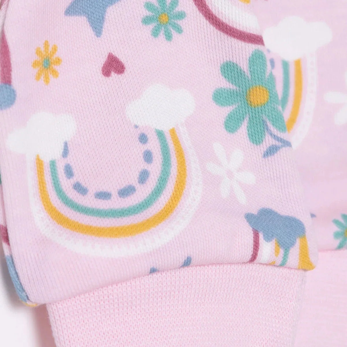 HelloBaby Girls Mitten Sky - Pink Printed