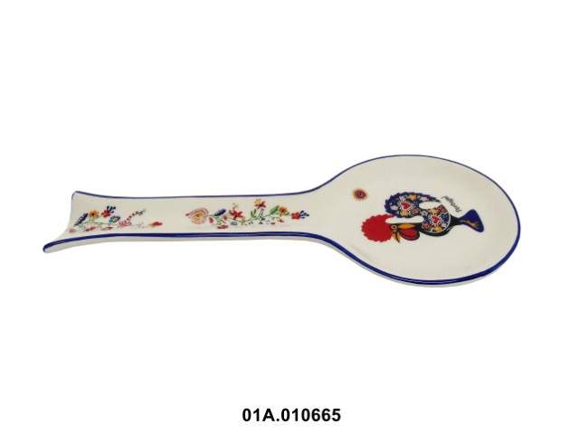 FAIANÇA - SPOON COR GALO NAMORADOS 26X11CM