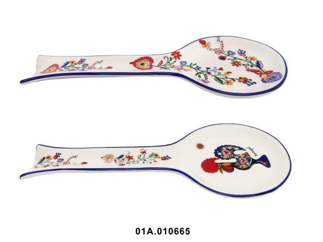 FAIANÇA - SPOON COR GALO NAMORADOS 26X11CM