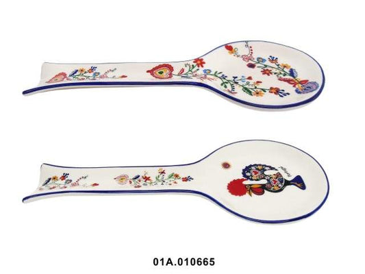 FAIANÇA - SPOON COR GALO NAMORADOS 26X11CM