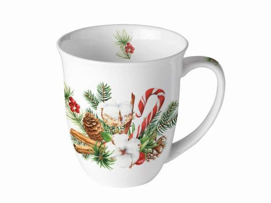 PORCELANA - MUG 0.40L CHRISTMAS DECORATION 10X10CM