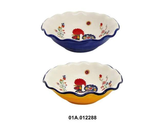 FAIANÇA - LEAF BOWL GALO NAMORADO 13X13X4CM