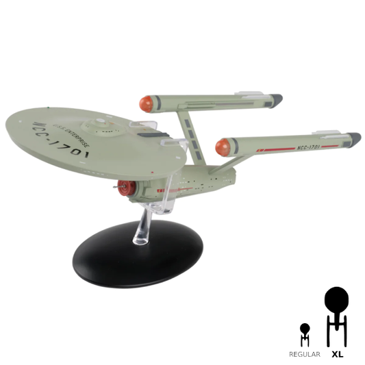 #01 U.S.S. Enterprise NCC-1701 XL EDITION Die-Cast Model Ship TOS (Eaglemoss / Star Trek)