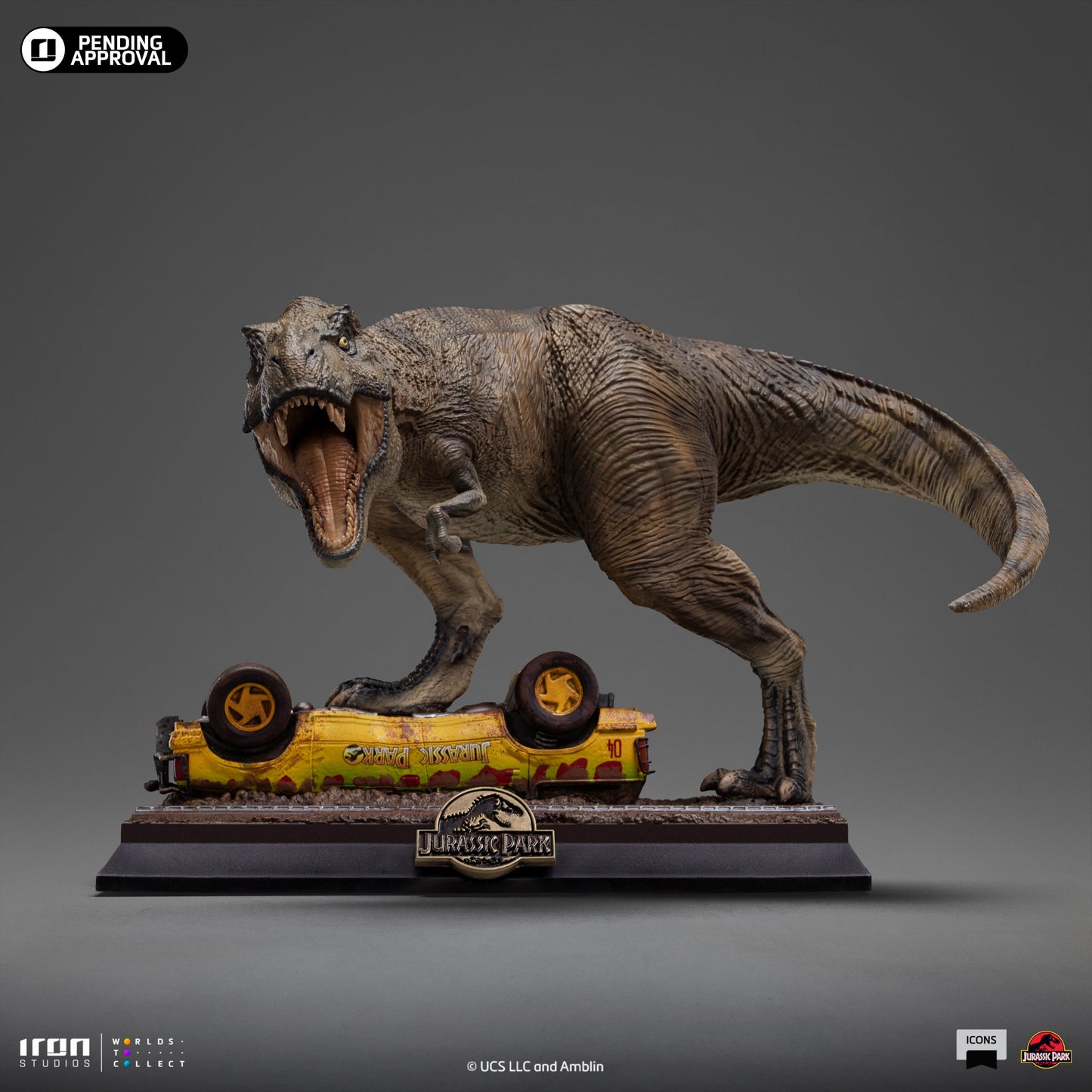 Statue T-Rex Attack - Jurassic Park - Icons - Iron Studios