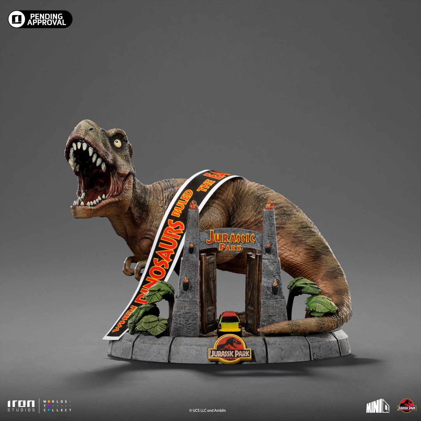 Statue T-Rex Deluxe - Jurassic Park - Minico - Iron Studios