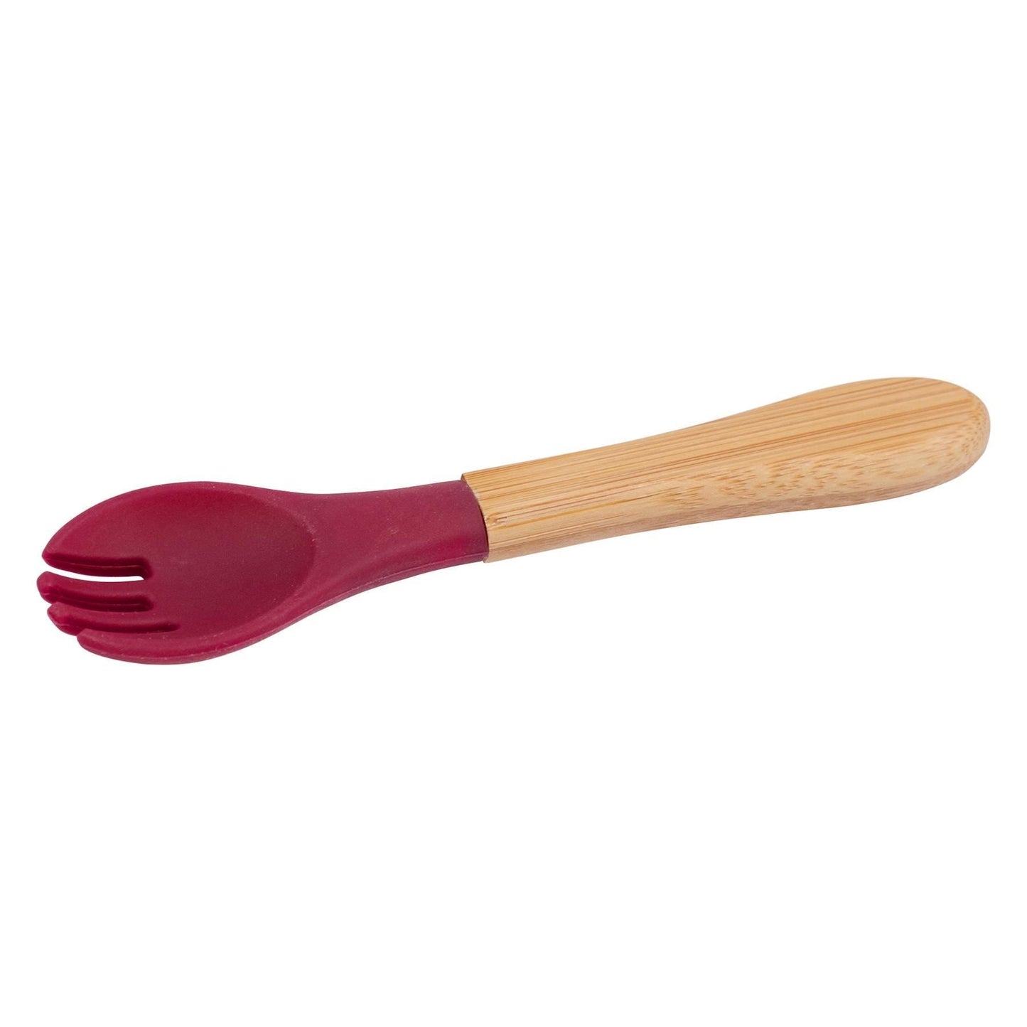 Bamboo Baby Weaning Fork with Silicone Tip