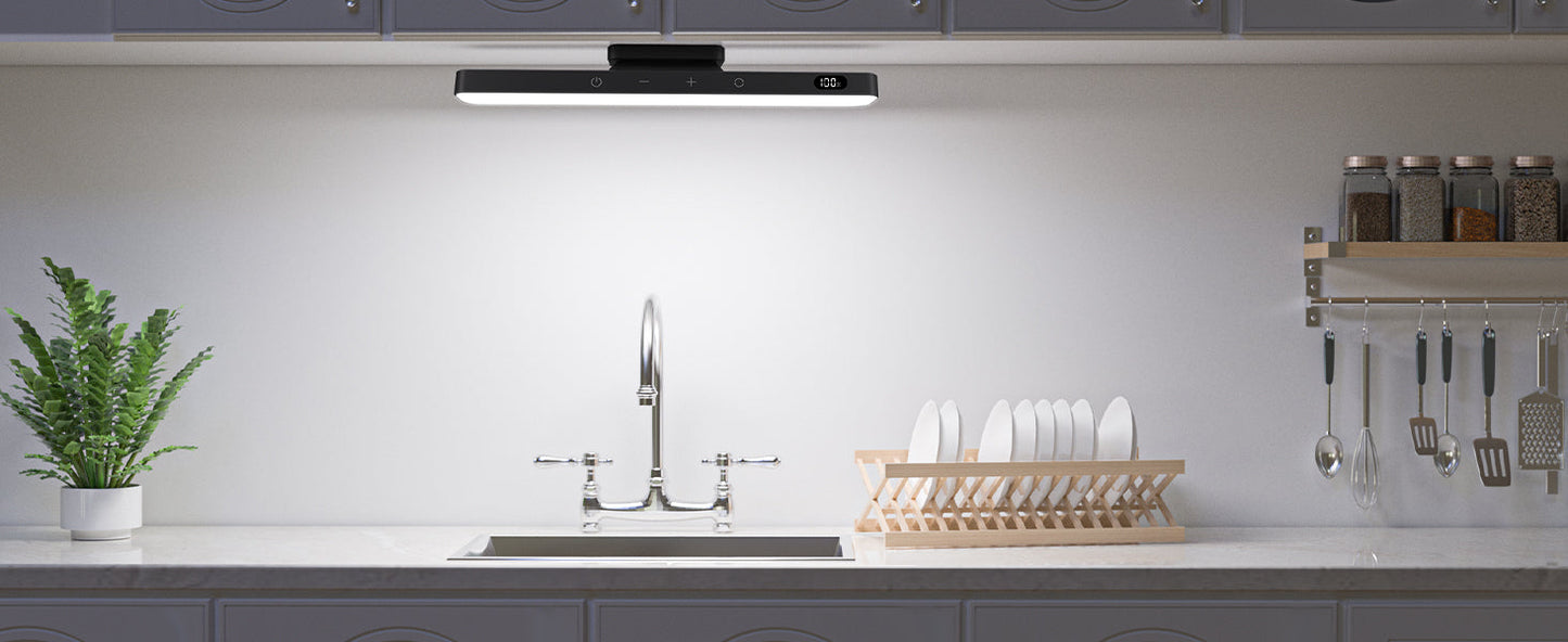 Rechargeable LED Mirror & Cabinet Light Bar – 3 Color, Dimmable, Magnetic, Remote Control