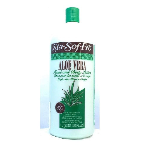 Sta-Sof-Fro Aloe Vera Hand & Body Lotion Deeply Hydrating & Soothing for All Skin Types 1 Litre / 33.81 oz