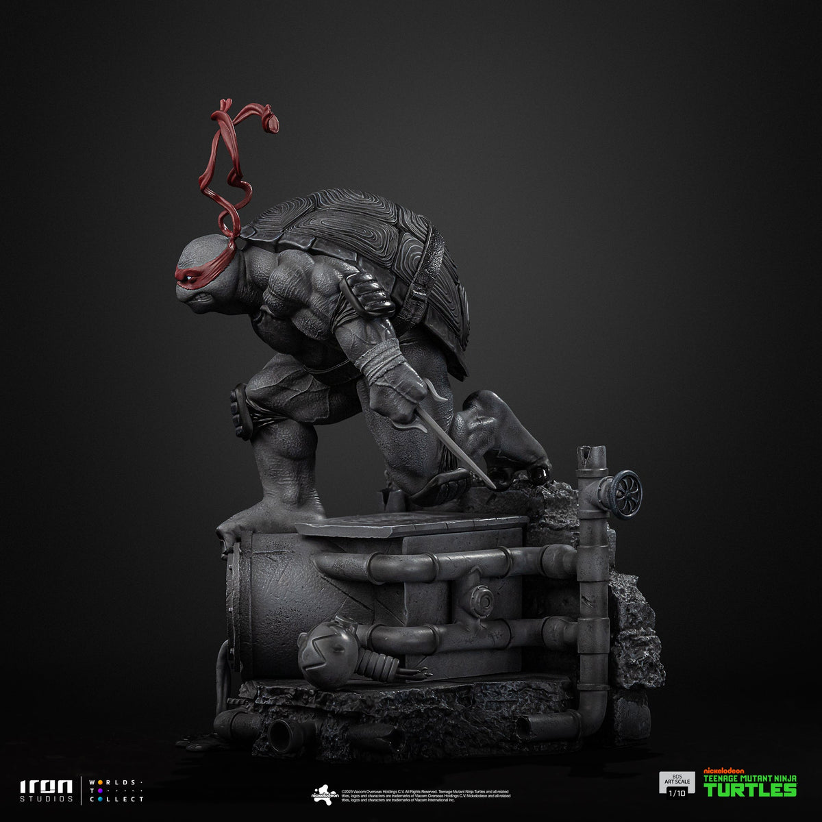 Statue Raphael (Black and White Variant) - Teenage Mutant Ninja Turtles - BDS Art Scale 1/10 - Iron Studios