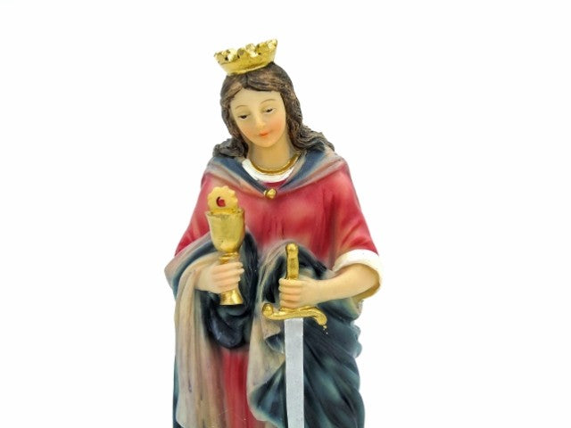 Marfinite - Saint Barbara Colourful Statue 20cm