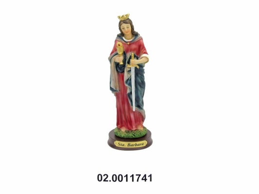 Marfinite - Saint Barbara Colourful Statue 20cm