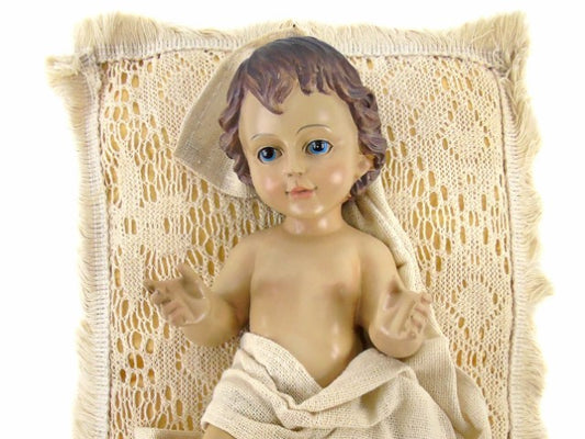 MARFINITE - BABY JESUS LYING DOWN WITH PILLOW 23CM