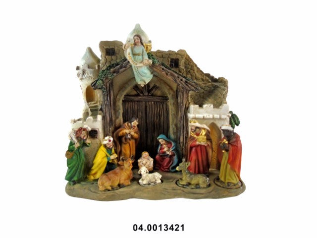 MARFINITE - Traditional Nativity Set With Detailed Figurines 16 cm