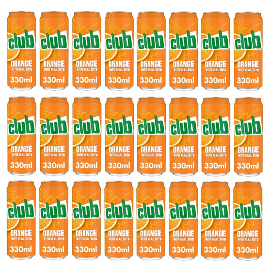 24 x Club Orange Can 330Ml