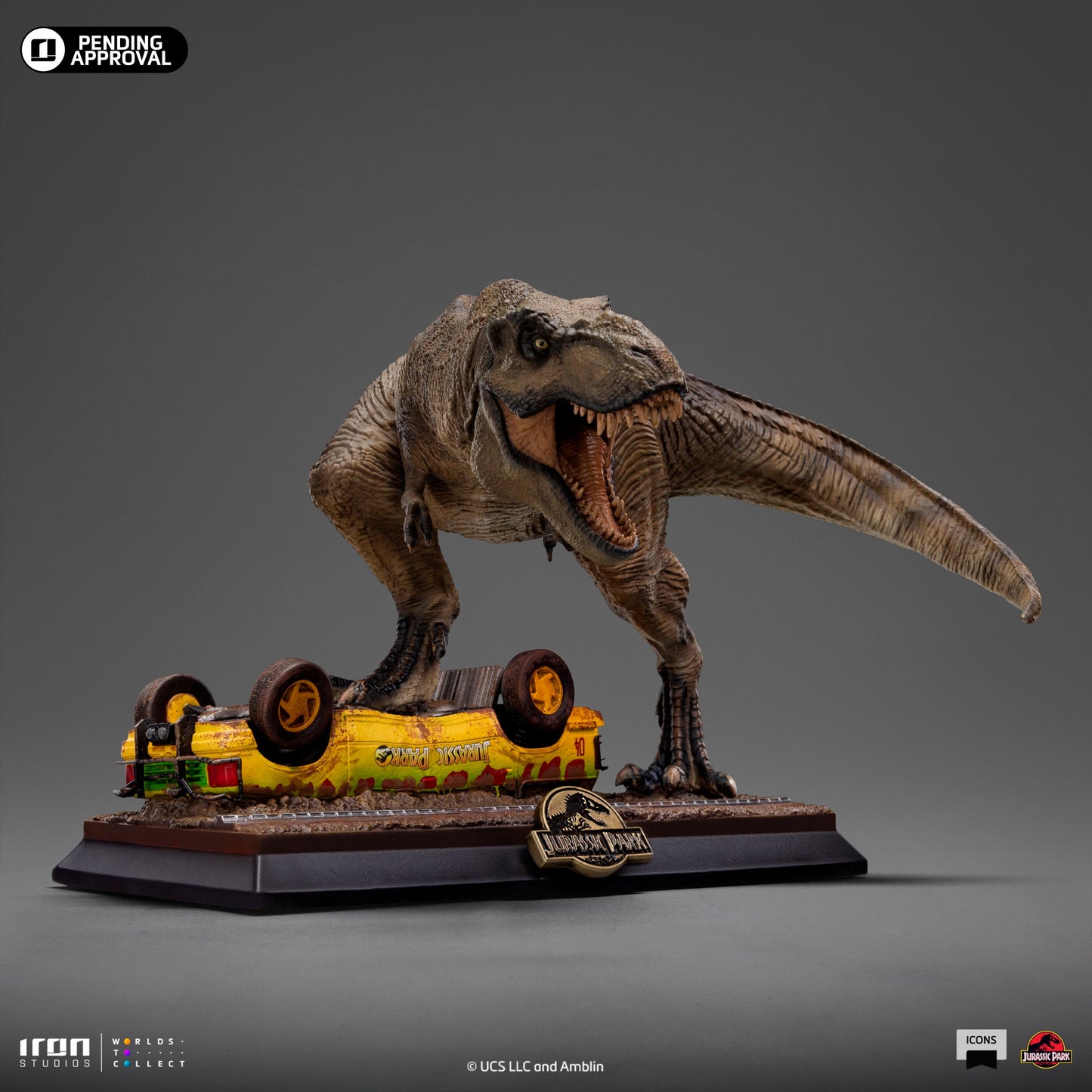 Statue T-Rex Attack - Jurassic Park - Icons - Iron Studios