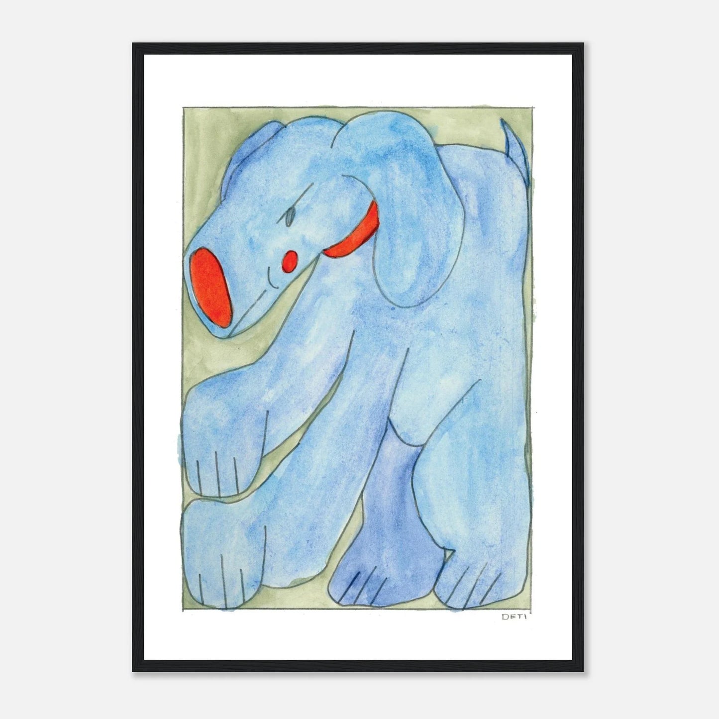 Hayley Deti - 'Boog 2 (Mischief)' Framed Print