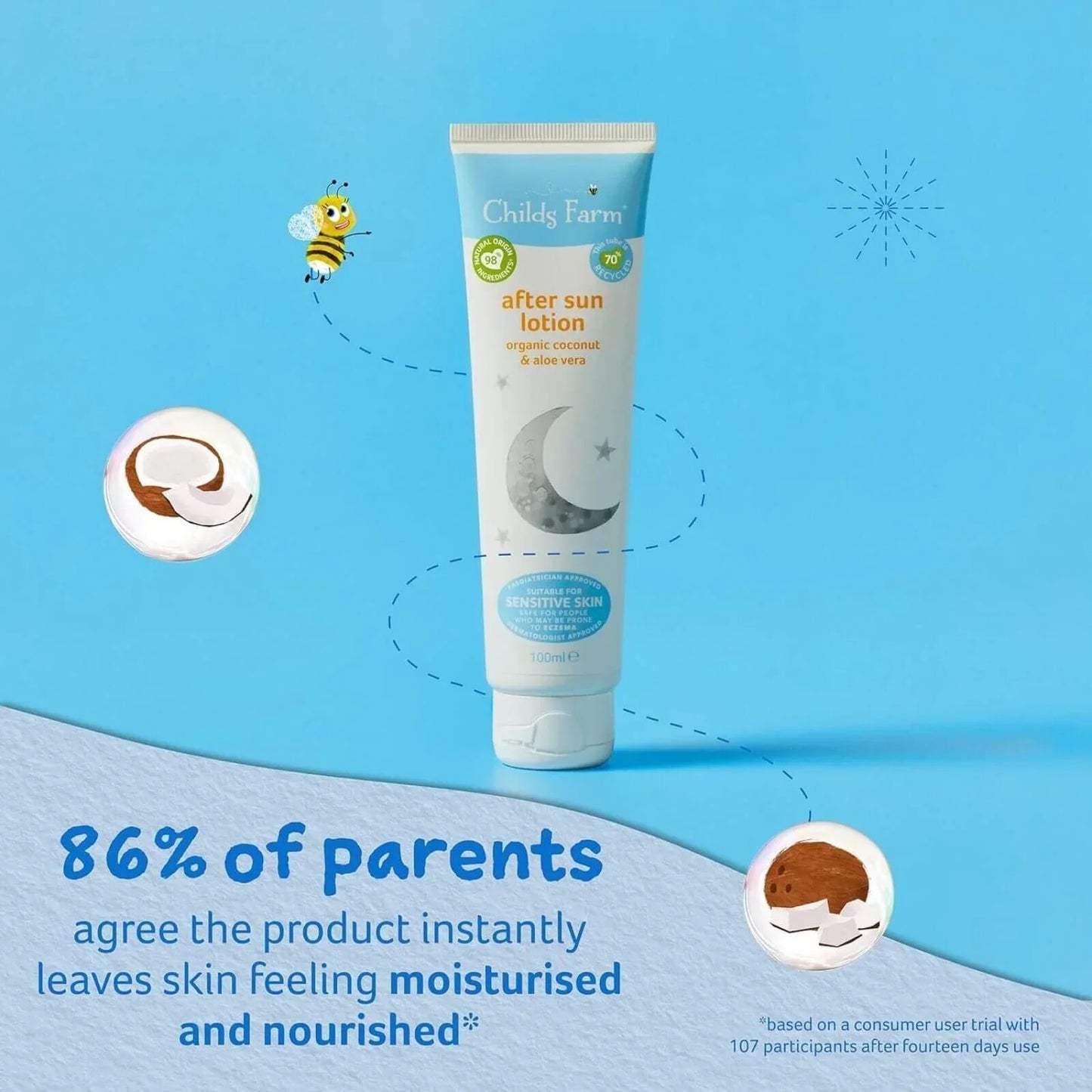 Childs Farm After Sun Lotion Organic Coconut Oil 100ml