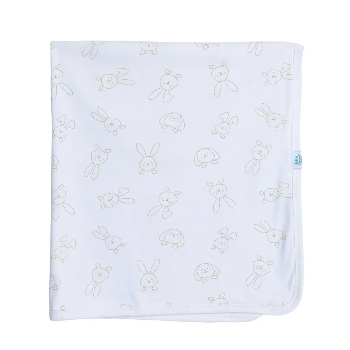 Little Dreams Girls Cotton Jersey Blankets - Ecru