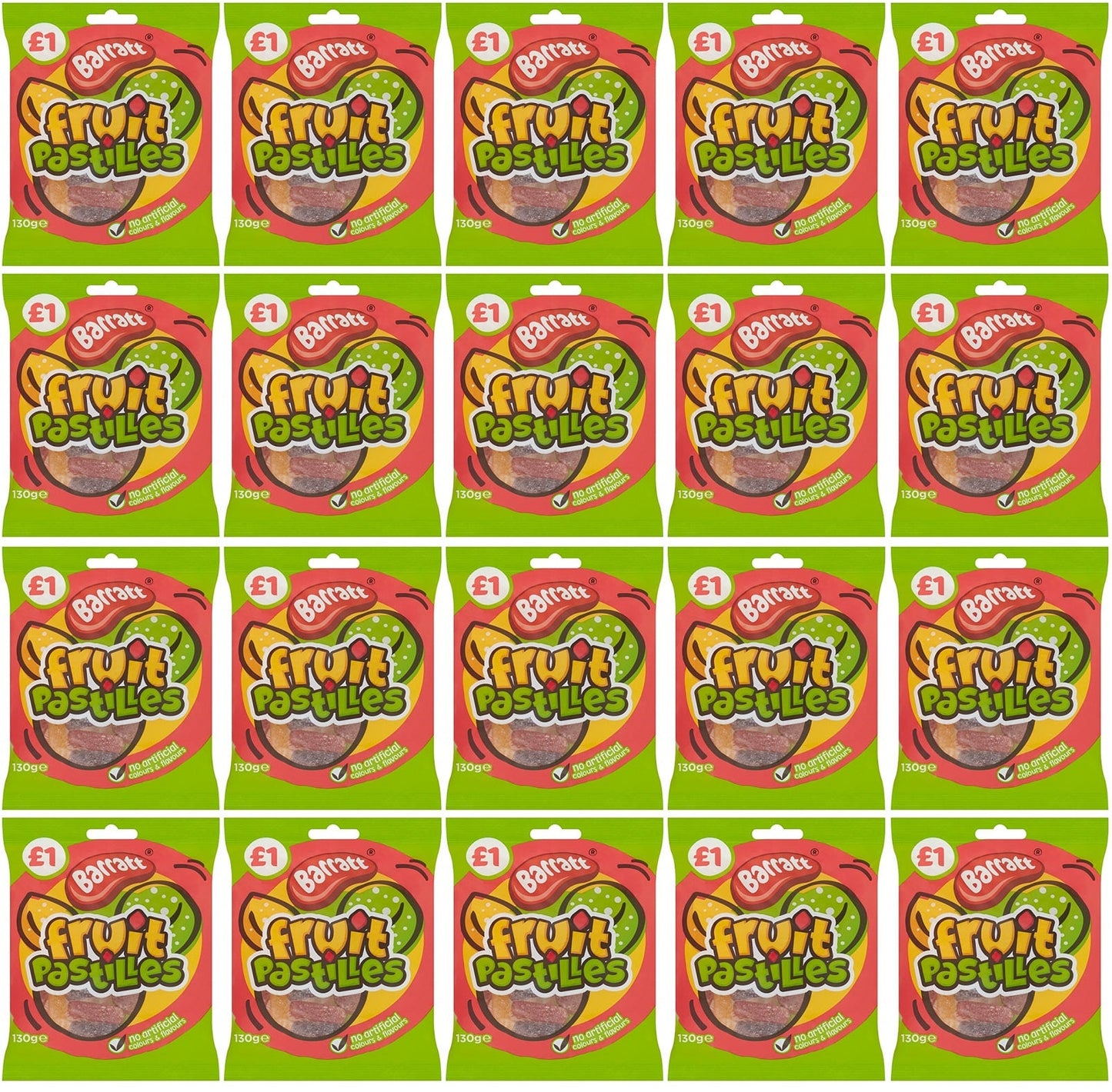 20 x Barratt Fruit Pastilles 80G
