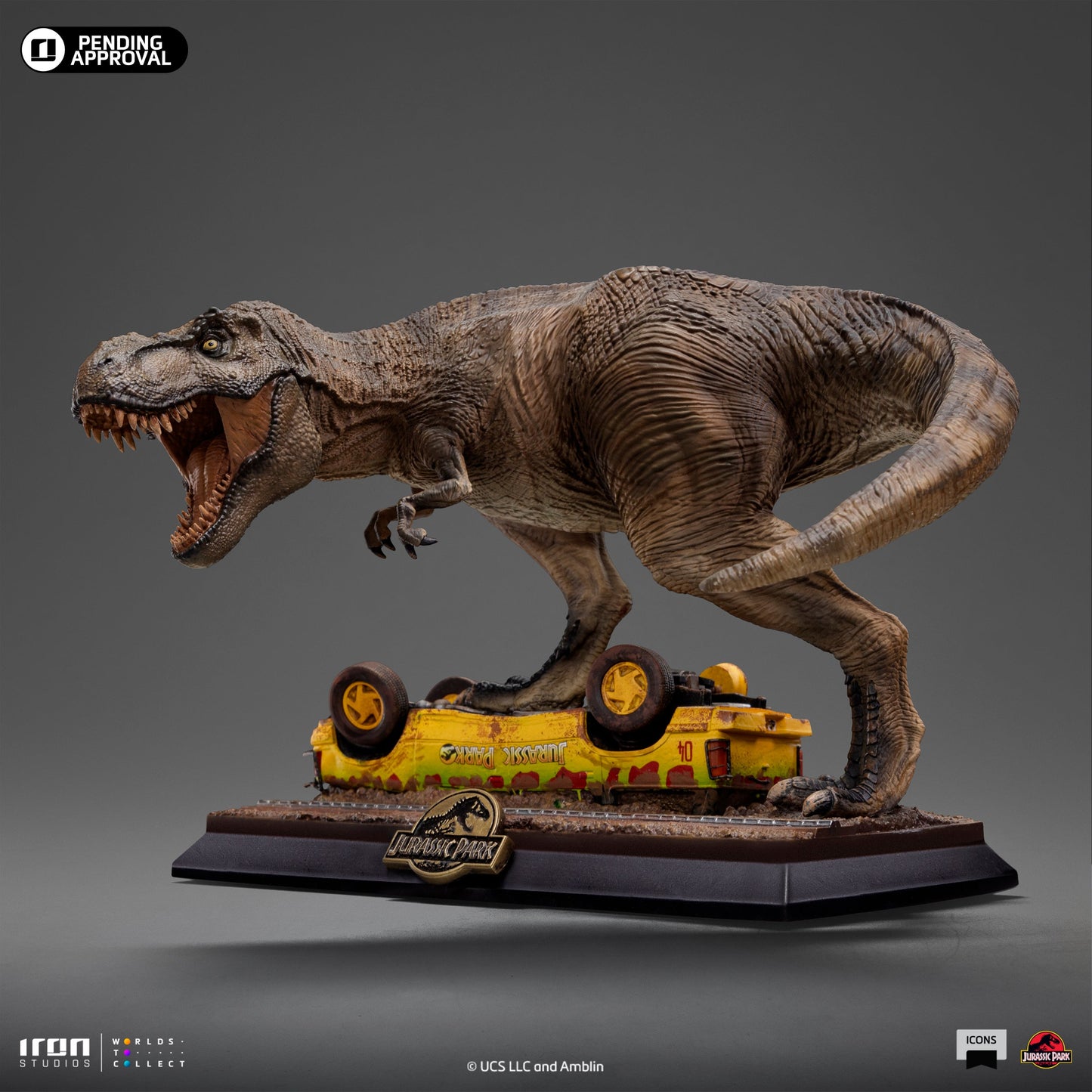 Statue T-Rex Attack - Jurassic Park - Icons - Iron Studios