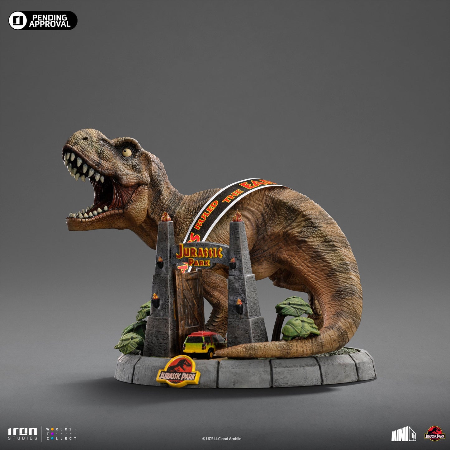 Statue T-Rex Deluxe - Jurassic Park - Minico - Iron Studios