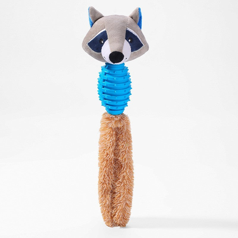Plush Animal Pet Toy | Interactive TPR & Plush Toy for Dogs & Cats