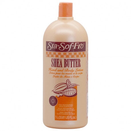 Sta-Sof-Fro Shea Butter Hand & Body Lotion Intense Hydration & Deep Nourishment for Dry to Normal Skin 1L (33.81 fl oz)
