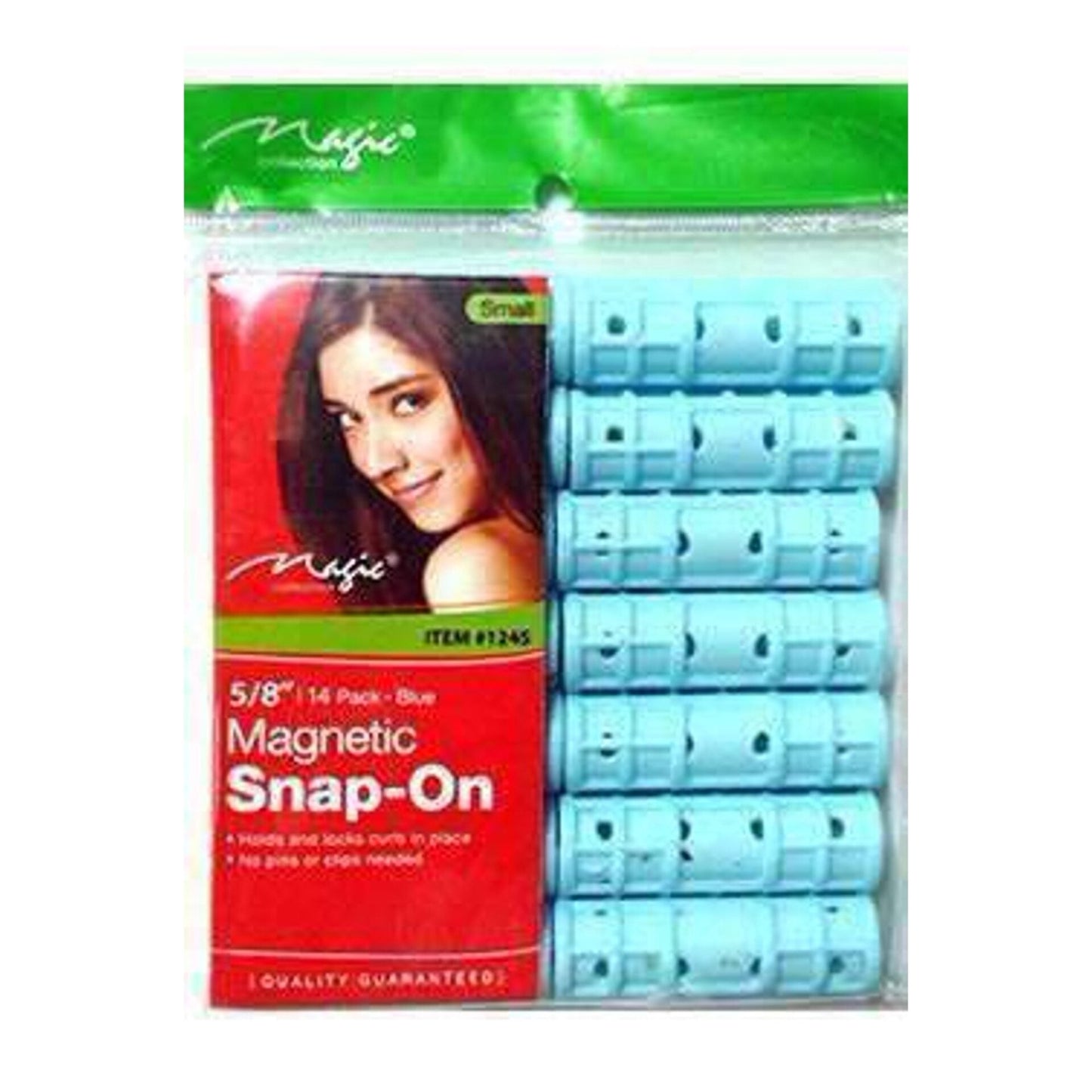 Magic Collection Magnetic Snap-on Small Rollers No.1245 for Effortless Secure Styling