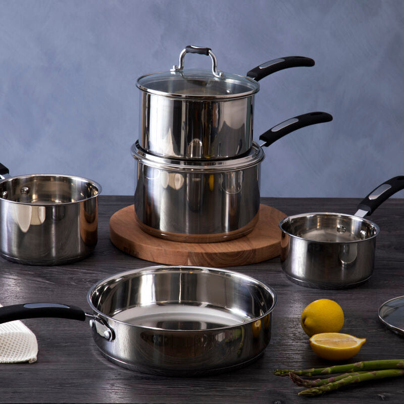 Tenzo 5 Piece Stainless Steel Cookware Set