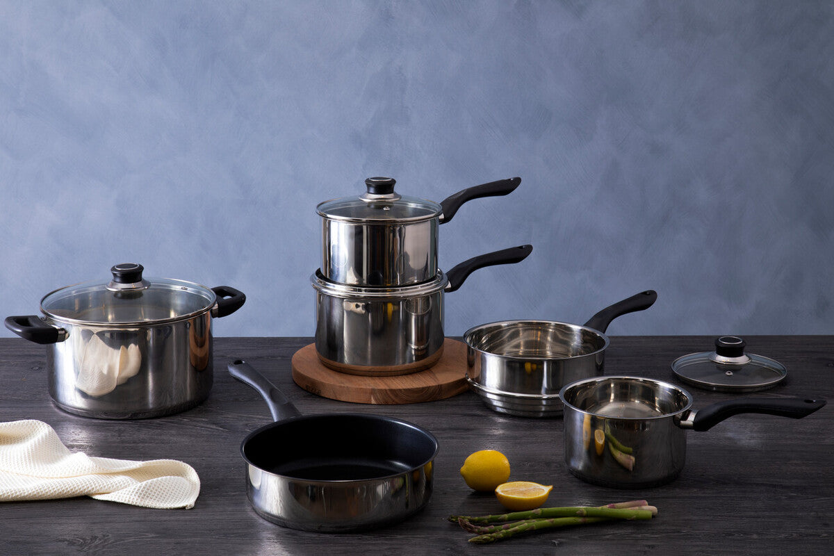 6 Piece Stainless Steel Cookware Set | Crosse